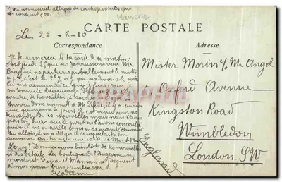 Granville — La Playa y la Roca de los Ingleses a la Hora de la Bañera — Colecciones ND Phot — Reverso