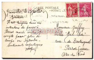 Granville — O Plat-tioussel em um dia de Tempestade — n° 52 — Verso