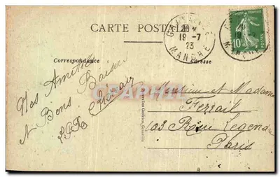 Granville — O Hotel Normandy e O Casino, por Clair de Lune — Verso