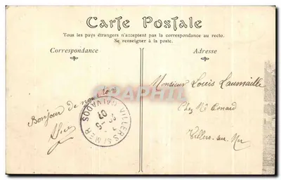 Granville — A Praia e o Cassino — Graphil — Verso