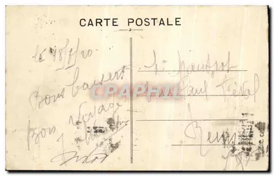 Granville — As duas Estradas de Coutances — editor desconhecido, número de série não visível — Verso