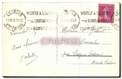 Lourdes - Aparecimento da Virgem — 220 — Verso
