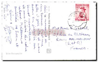 Viena, monumento a Johann Strauss — editor PAG, n° 45318 — Verso