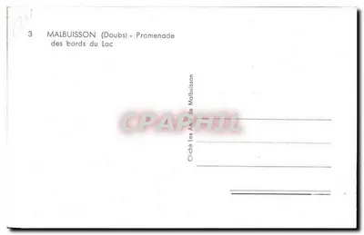 Malbuisson (Doubs) — Promenade dos bordos do lago — Cirché Les Ams de Malbuisson — Verso