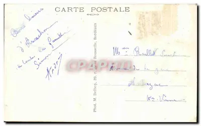 Antieke ansichtkaart Arcachon Algemene uitzicht — Achterkant