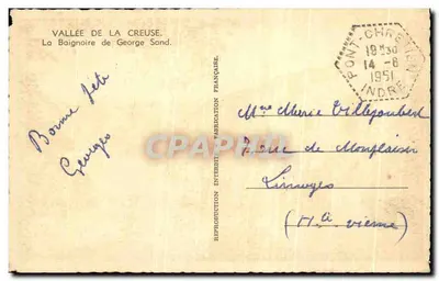 Vallei van de Creuse — De Badkuur van George Sand — Chezjac — Achterkant
