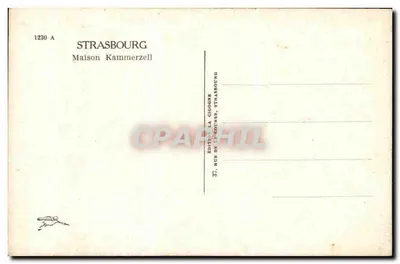 Dom Kammerzell — Strasburg — Wydawnictwo Cigogne — Rewers