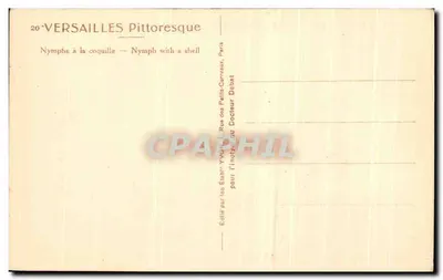 Versailles — Ninfas com concha — Editor Yvon, Paris — Verso