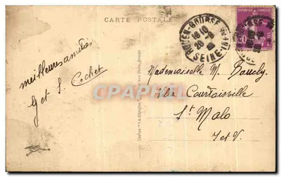 Houen - Igreja de Santa Cruz — editor La Cigogne, n° 460 — Verso