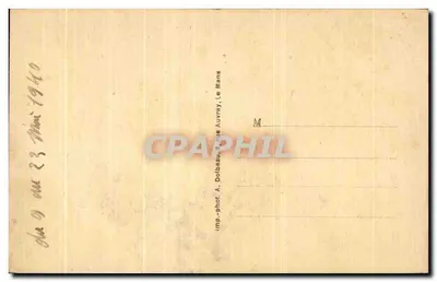 Congé-sur-Orne (Sarthe) — Place de l'Église — editor DD 731 — Verso
