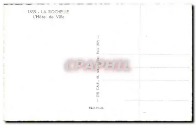 La Rochelle — Das Rathaus — Real Photo — Rückseite