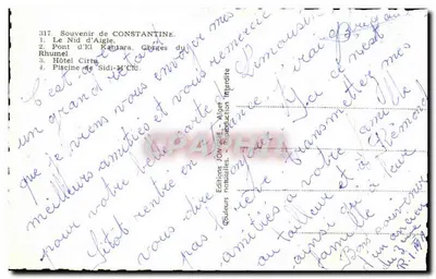Constantina — Recordações de Constantina — Éditions JOM GILÉ — Verso