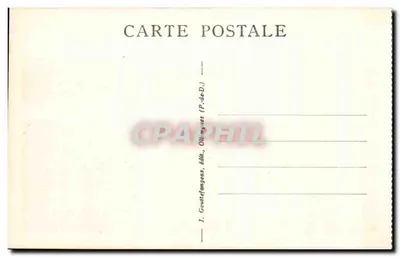 Crête de Coq — Rocher de la Rancune, Roche Percée — J. Goustefongeas, edit., Ottignies (P.-de-D.) — Verso