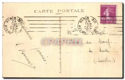 PARIS — Panorama sulla Senna — editore G. Foy, n° 55 — Verso