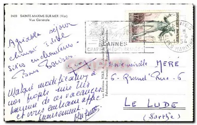Sainte-Maxime-sur-Mer — Vista Geral — Edições MAR — Verso