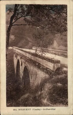 Mervent (Vendée) - O Pont-Diet — editor J. Roupin, n° 301