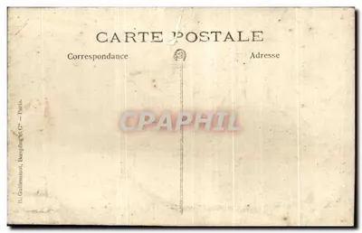 Homem idoso com cajado — jardim — B. Guilliennot, Paris — Verso