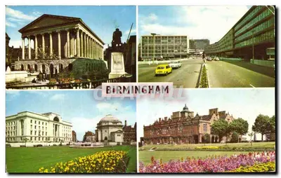 Birmingham — vista panorâmica de monumentos — editora Femmes Actuelles N°59
