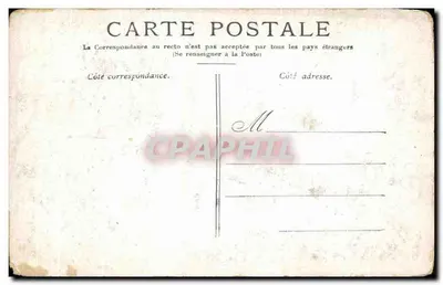 Vintage Postcard Paris Les Invalides — Back
