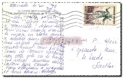 Marseille — Promenada Corniche — Wydawca: R. Production, Marseille — Rewers
