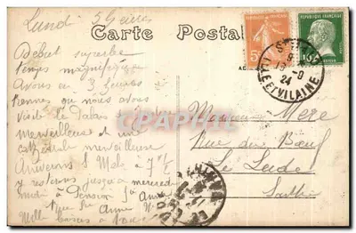 Rennes — Pałac Sądowy — Pierwsza Izba Cywilna — Piękna Tapiseria Gobelins — A. Lamiré, Wydawca, Rennes — Rewers