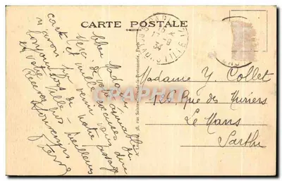 Paryż - La Madeleine - Katedra Madeleine — wydawca Fuy, n°14 — Rewers