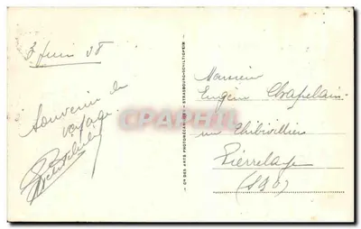 ENV. van LUCHON - Vallei van Oueill, uitzicht richting Superbagnères — uitgever A.C. n°158 — Achterkant