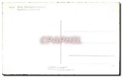 Brig, Stockalperschloss — Sparrhorn u. Fusschurner — Fot. & Eyder, Fribourg — Verso