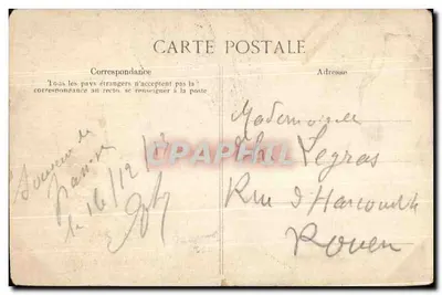 Bilhete postal antigo Environs D'Yvetot Etoutteville Le Calvaire — Verso