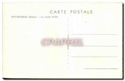 Montélimar — Het Publieke Park — Condé-les-Macon — Achterkant