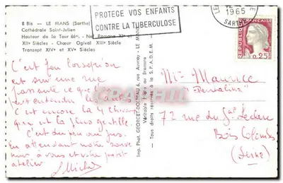 Katedra Świętego Julianna — Le Mans — Jipé — Rewers