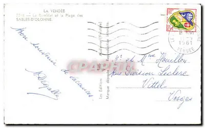 Sables-d'Olonne — A Praia e o Rambli — Audierne (Finistère) / CPAPHIL — Verso