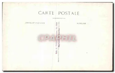 Willa w górach — widok z sosnowego lasu — Wyd. C. Tugler, Munster, Fl.-Rhin — Rewers