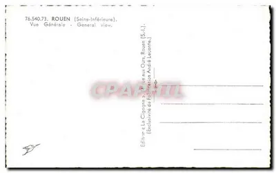 Rouen — Vista Geral — A Cegonha — Verso