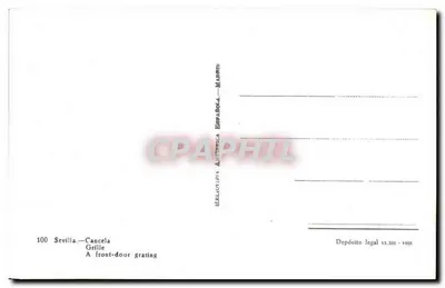 Sevilla — Wzór bramki wejściowej — n° 100 — Rewers