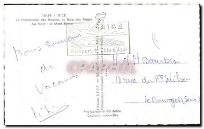 La Promenade des Anglais — Niza — Ediciones S.E.P.T. — Reverso