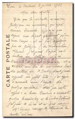 LYON — Paleis van Justitie en Berg Fourvière — M F. — Achterkant
