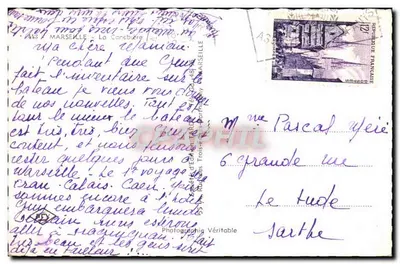 Widok z lotu ptaka placu République w Marsyludze — wydawca Graphiti, n° 443 — Rewers