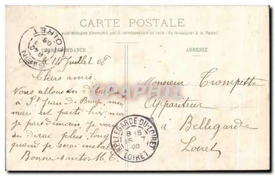 SULLY-sur-LOIRE (Loiret) — Castelo dos Duques de Sully — editor Ruel, Châtillon-Congy (Loiret), n°3 — Verso