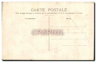 Stara pocztówka Belfort Le Lion dzieło Bartholdi — Rewers