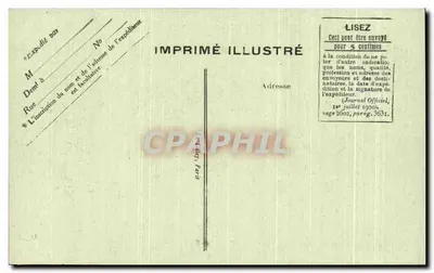 Paris — Panorama — Jardim das Tuileries — Imprimé Illustré — Verso
