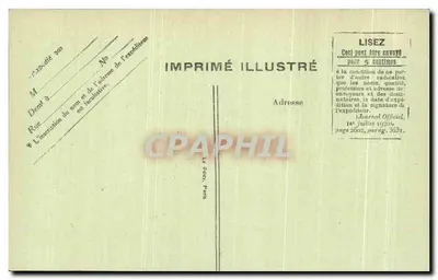 Ópera de Paris — Academia Nacional de Música — editor Imprimé Illustré — Verso