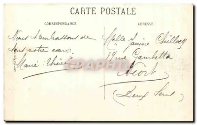 Paris (1er) — Vista geral do Louvre — LL. n°49 — Verso