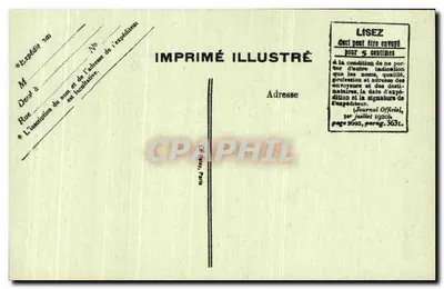Parijs — Het Heilig Hart en het Montmartre-funiculaar — Imprimé Illustré, n°4331 — Achterkant