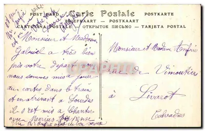PAU. Zamek, fasada wschodnia — ND Fot. — 1907 — Rewers