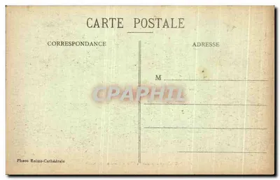 Reims - Cmentarz Wschodni - Eastern Cemetery — zniszczenie — Fotografia Reims-Katedra n°19 — Rewers