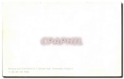 Carta postal ilustrada — Carta dos Broads de Norfolk — J. Salmon Ltd., Sevenoaks, England — Verso