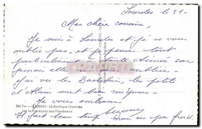 Lourdes — Procissão com Velas — ÉdLux — Verso