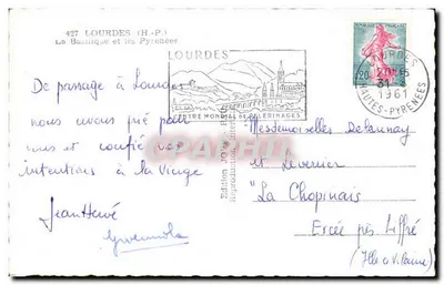 Lourdes — A Basílica e as Pirineus — Edição Jove — Verso