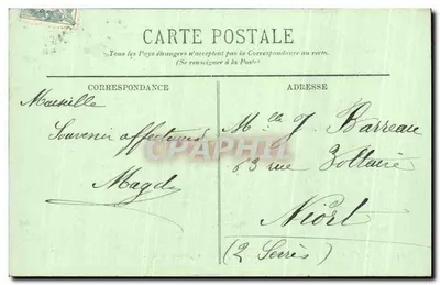 Marseille — Katedra, zdjęcie z nabrzeża Joliette — LL. — Rewers